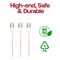 Shiny Gold Moderno Disposable Plastic Dessert Forks (300 Forks)